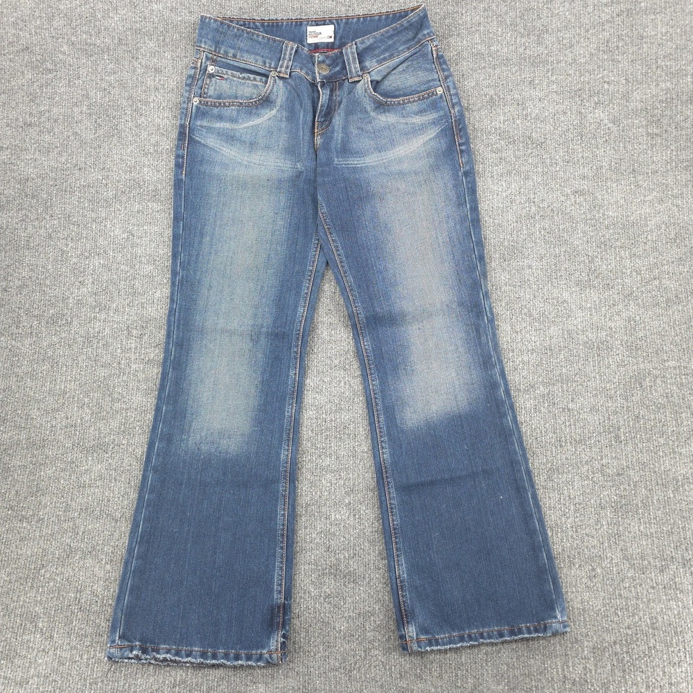 VINTAGE Tommy Hilfiger‎ Sally Jeans Womens 29x30 Blue Bootcut Y2K Low Rise Denim